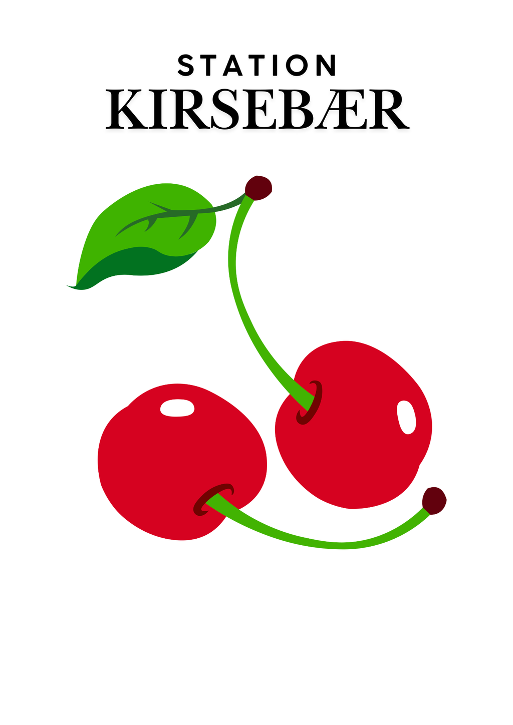 Skilte til stationer (frugter)
